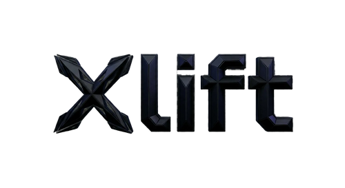 Black 'xLift' logo on a transparent background